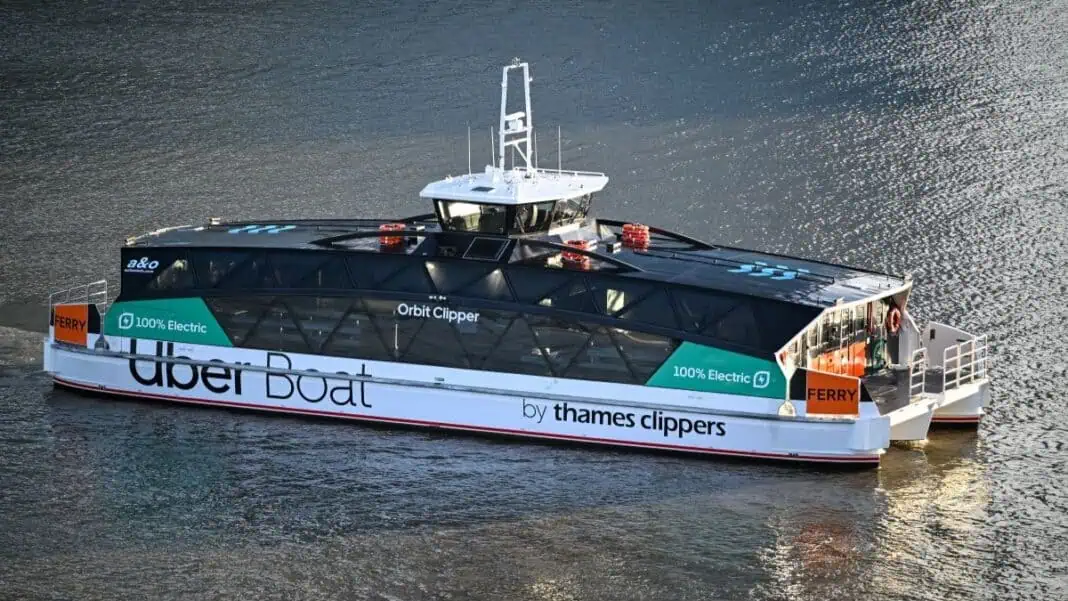 Orbit Clipper, the UK’s first fully electric, zero-emissions ferry, successfully completed its maiden passenger journey across the River Thames today, heralding a transformative step forward for sustainable transport in the capital.