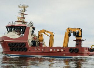Inverlussa Marine Services, one of Scotland's leading workboat operators, has taken delivery of a 25-metre hybrid aquaculture support vessel, designed by Macduff Ship Design and constructed by Macduff Shipyards, further strengthening its capabilities in the aquaculture support sector.