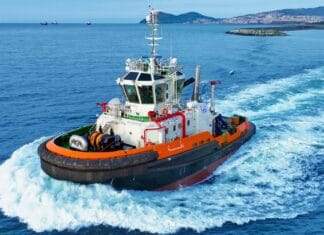 Strengthening maritime ties between Türkiye and Tunisia, MED MARINE has delivered DOUGGA, the fourth of six RAmparts 2800 series ASD tugboats being built for Tunisia’s Office de la Marine Marchande et des Ports (OMMP).