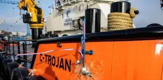 New Damen Multicat C-Trojan Enters Service with Leask Marine Leask Marine Ltd has officially named its latest vessel, C-Trojan, marking the entry into service of a new Damen Multicat 3113 DP1 purpose-built for demanding multipurpose operations.