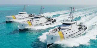 Damen Secures Caribbean Coast Guard Patrol Vessel Contract Dutch shipbuilder Damen has signed a contract with the Ministerie van Defensie (Dutch Ministry of Defence) for the construction of three Stan Patrol 5009 cutters for the Dutch Caribbean Coast Guard. The newbuild vessels will replace the current generation of cutters — Jaguar, Panter and Poema — which are based on the Damen Stan Patrol 4100 design. After more than 25 years of operational service in the Caribbean, the vessels are approaching the end of their service life.