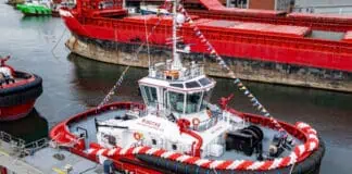 Sanmar Hands Over Four Fully Electric Tugs to BOTAŞ Sanmar has marked the delivery of four fully electric ElectRA tugboats to Türkiye’s state-owned crude oil and natural gas pipelines and trading company, BOTAŞ, during a ceremony held at its Tuzla Shipyard.