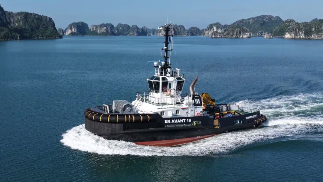 Damen Shipyards Group has delivered a new ASD Tug 2811 to Dutch towage operator Muller Dordrecht. The vessel, named En Avant 19, marks the latest addition to the company’s fleet and reinforces its ongoing partnership with Damen.