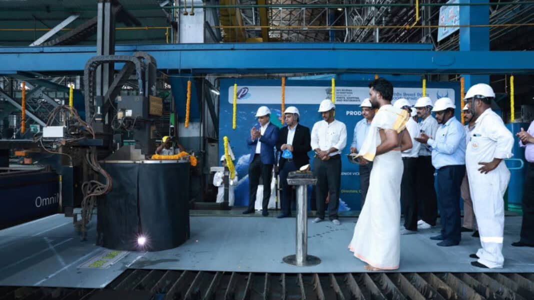 Cochin Shipyard Limited (CSL) has commenced construction on two ASTDS 70-tonne bollard pull tugs for Polestar Maritime Limited, following a formal steel-cutting ceremony held at its Kochi yard.