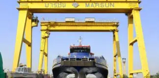 Marsun launches 34-knot trimaran CTV Uniwise Commander Marsun Public Company Limited has successfully launched the high-speed trimaran crew transfer vessel UNIWISE COMMANDER at its shipyard, marking a major milestone in the delivery of a next-generation offshore support vessel. The vessel was designed by Wind Naval Architects and constructed by Marsun under a comprehensive build programme