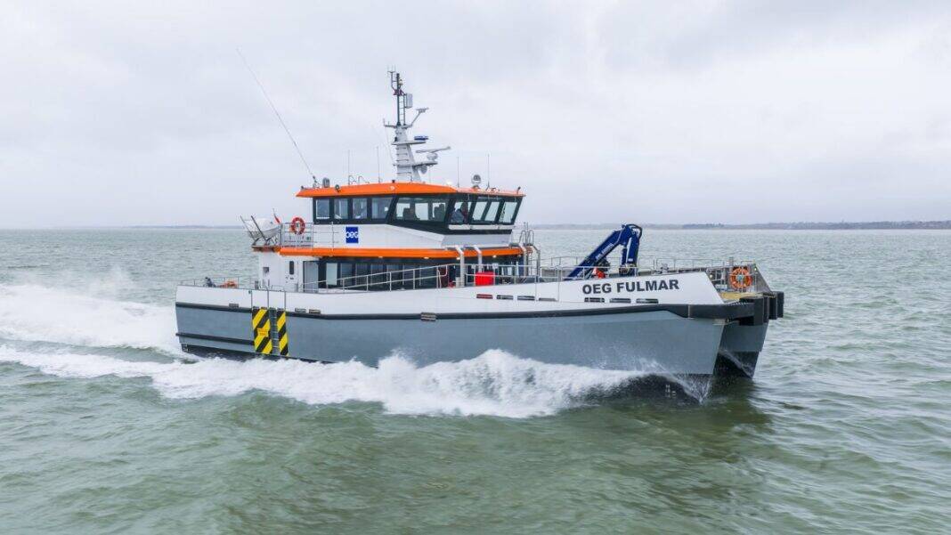 OEG has taken delivery of a new multi-purpose crew transfer vessel (CTV), Fulmar, following the successful completion of sea trials, further expanding the company’s growing offshore wind fleet.