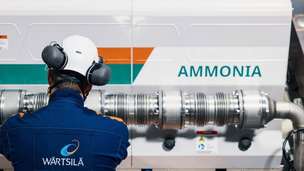 Wärtsilä has boosted the power output of its 4-stroke ammonia engine solution, marking a further step in the development of carbon-free propulsion technologies. The upgraded Wärtsilä 25 Ammonia engine now delivers 315 kW per cylinder at 900 rpm and 345 kW per cylinder at 1000 rpm. This aligns its performance with that of the LNG-fuelled Wärtsilä 25DF engine, providing operators with comparable output across fuel options.