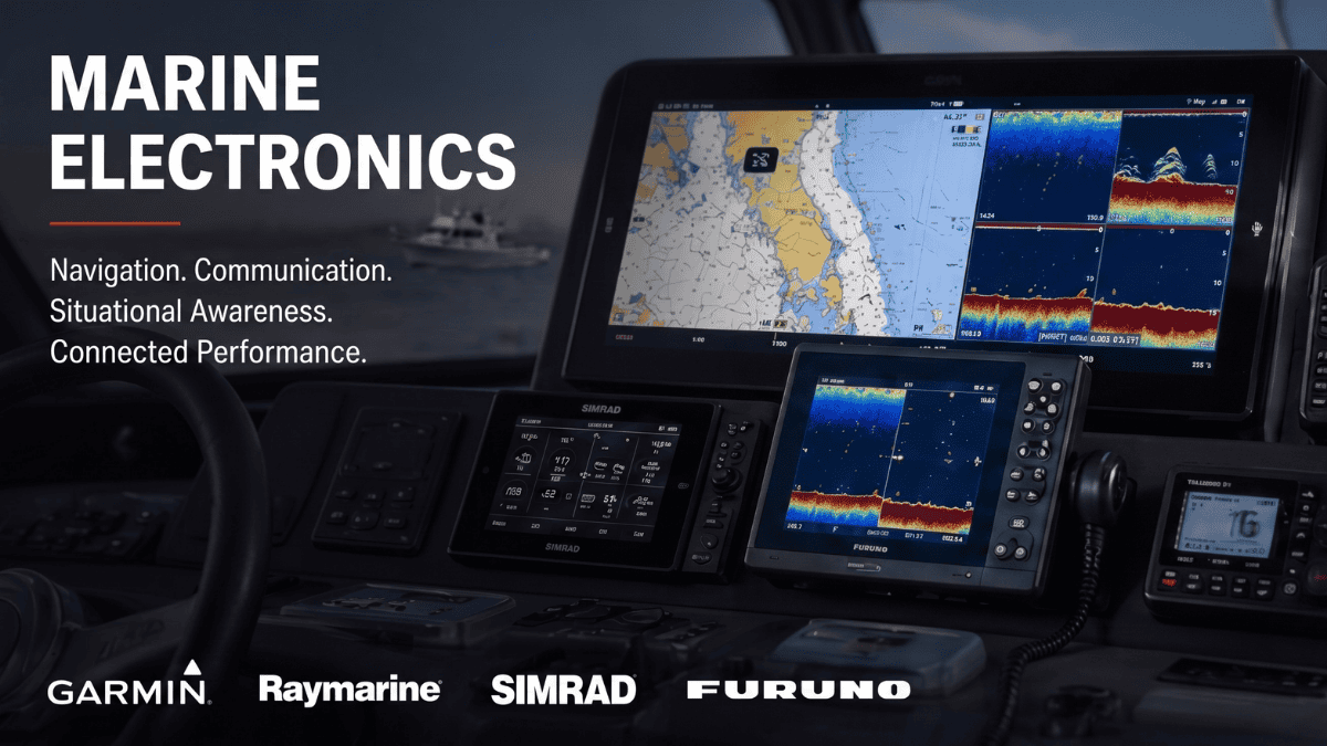 Citimarine Store offers a comprehensive selection of marine electronics for recreational, commercial and workboat applications. Product offerings include chartplotters, multifunction displays, radar systems, fishfinders, sonar equipment, AIS transceivers, VHF radios, autopilots, marine cameras and networking components from industry-leading brands such as Garmin, Raymarine, Simrad and Furuno.