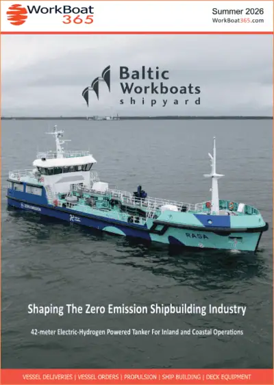 The Summer 2026 issue of WorkBoat365 Magazine delivers the latest news and insights from across shipbuilding, propulsion and the wider commercial marine sector.
