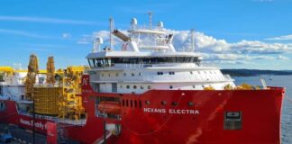 Nexans has officially inaugurated the cable laying vessel (CLV) Nexans Electra during a ceremony in Oslo, Norway, marking the vessel's entry into commercial service and strengthening the company's subsea cable installation capabilities for offshore energy and interconnection projects.