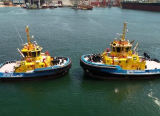 Sanmar Shipyards has delivered two advanced new-build tugboats to SAAM Towage, the largest tug and towage operator in the Americas, further strengthening the long-standing relationship between the two companies. The two IMO Tier III-compliant vessels were recently handed over to SAAM Towage representatives at Sanmar Shipyards' Altınova facilities in Türkiye following the successful completion of sea trials. Renamed SAAM CARANCHO and SAAM KANAN, the tugboats will be deployed in Chile and Mexico respectively.