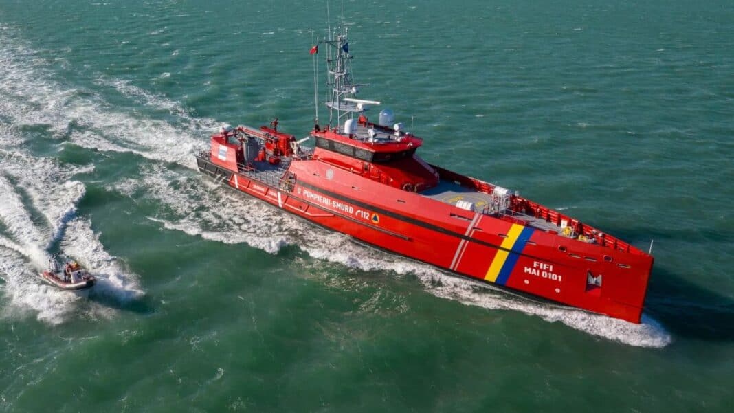 The Naval Detachment of the Romanian General Inspectorate for Emergency Situations (Inspectoratul General pentru Situaţii de Urgenţă - IGSU) has taken delivery of a new multi-role patrol vessel following a ceremony at the Port of Constanța on 14 August. Named MAI 0101, the vessel is based on Damen’s Stan Patrol (SPa) 5009 platform and has been tailored to meet the Romanian emergency services’ multi-role operational requirements.