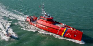 The Naval Detachment of the Romanian General Inspectorate for Emergency Situations (Inspectoratul General pentru Situaţii de Urgenţă - IGSU) has taken delivery of a new multi-role patrol vessel following a ceremony at the Port of Constanța on 14 August. Named MAI 0101, the vessel is based on Damen’s Stan Patrol (SPa) 5009 platform and has been tailored to meet the Romanian emergency services’ multi-role operational requirements.