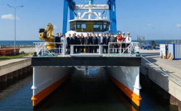 Damen has held a launching and naming ceremony for the Fast Crew Supplier (FCS) 2710 Tumar, built for the Ministry of Emergency Situations of the Republic of Kazakhstan.