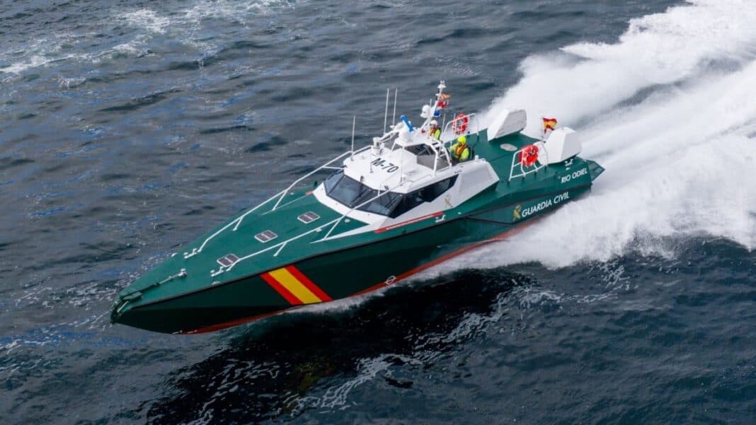 Spanish aluminium shipbuilder AISTER is preparing to deliver the Río Odiel, the seventh HS60-series high-speed interceptor patrol boat built for the Guardia Civil's Maritime Service (SEMAR),