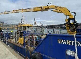 Associated British Ports (ABP) has strengthened the marine capability of the Port of Southampton with the installation of a new deck crane aboard Spartina, one of the port’s operational workboats.
