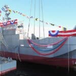 The first CAIMEN® Japan high-speed landing craft, based on a platform designed by BMT and with detailed design and construction undertaken by Japan Marine United Corporation (JMU), has been launched, a major milestone in Japan’s next-generation High Speed Landing Craft programme (輸送艇) for the Japan Self-Defense Force (JSDF).