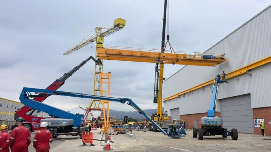 Harland & Wolff has completed the installation and commissioning of 11 new cranes supplied by County Down-based Walter Watson Ltd, marking another milestone in the modernisation of the Belfast shipyard ahead of construction of three Fleet Solid Support (FSS) ships for the UK Armed Forces.