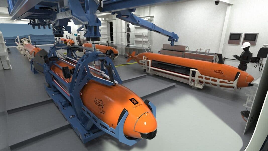 Kongsberg Maritime has secured a contract to supply an Autonomous Underwater Vehicle (AUV) Hangar and Launch & Recovery System for Inkfish’s new state-of-the-art research vessel, currently under construction at VARD.