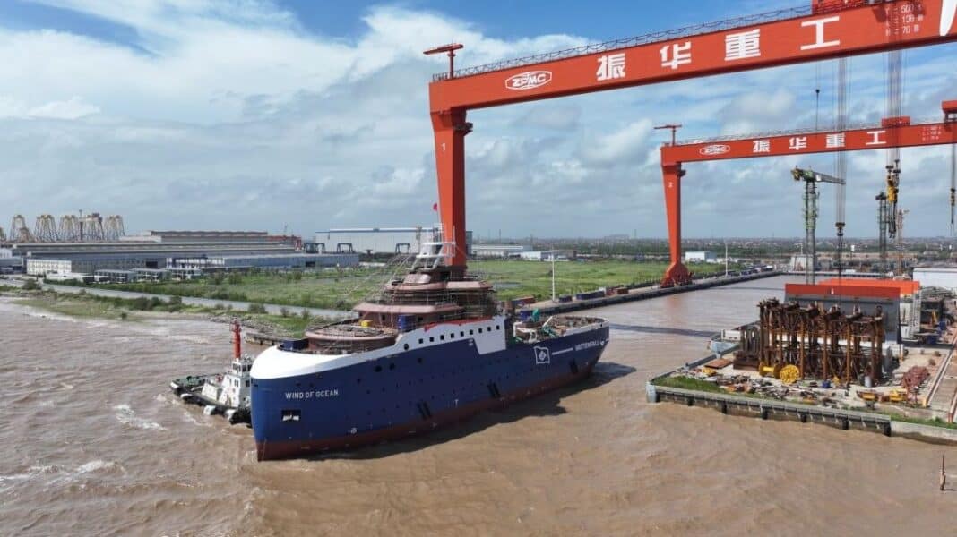 LD Armateurs has reached another milestone in the development of its offshore wind service fleet with the launch of Wind of Ocean, the first of two next-generation Service Operation Vessels (SOVs) being built for Vattenfall. The vessel was launched on August 30 at ZPMC shipyard in China, following the keel-laying ceremony earlier this year. The launch moves Wind of Ocean into the next stage of construction, with outfitting, systems integration and sea trials now planned ahead of scheduled delivery in 2027.