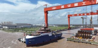 LD Armateurs has reached another milestone in the development of its offshore wind service fleet with the launch of Wind of Ocean, the first of two next-generation Service Operation Vessels (SOVs) being built for Vattenfall. The vessel was launched on August 30 at ZPMC shipyard in China, following the keel-laying ceremony earlier this year. The launch moves Wind of Ocean into the next stage of construction, with outfitting, systems integration and sea trials now planned ahead of scheduled delivery in 2027.