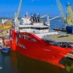 Jan De Nul’s CONNECTOR Returns to Service BLRT Repair Yards Klaipėda, part of BLRT Grupp, has completed an extensive multi-discipline maintenance programme on CONNECTOR, one of Jan De Nul Group’s specialised DP3 cable-laying vessels.