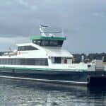 Oma Delivers All-Electric Ferry ‘Rygerlys’ to Rødne Norwegian ferry operator Rødne Trafikk has taken delivery of the new all-electric car and passenger ferry Rygerlys from Oma Baatbyggeri AS in Stord. The 46-metre all-electric combi-catamaran will operate on the Lauvik–Lysebotn route under a 10-year contract with Kolumbus.
