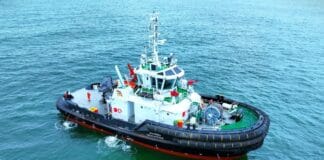 Udupi Cochin Shipyard Limited (UCSL) has delivered the third of 15 70-tonne bollard pull tugs being built for Ocean Sparkle Limited (OSL), part of the Adani Group. The 70T Azimuth Stern Drive (ASD) tug was handed over on 28 September 2026.