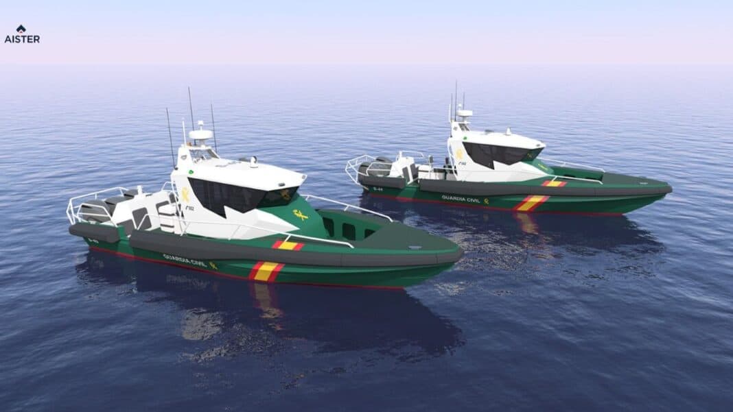 Spanish shipbuilder AISTER is nearing completion of three new HS35 aluminium patrol boats for the Maritime Service of the Guardia Civil, with the vessels scheduled for delivery in the fourth quarter of 2026. The boats are being built for high-intensity interception and coastal surveillance missions, combining the speed and maneuverability of a fast-response craft with the seakeeping, stability and crew protection associated with a larger patrol vessel.
