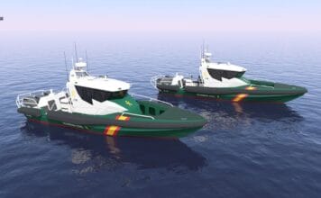 Spanish shipbuilder AISTER is nearing completion of three new HS35 aluminium patrol boats for the Maritime Service of the Guardia Civil, with the vessels scheduled for delivery in the fourth quarter of 2026. The boats are being built for high-intensity interception and coastal surveillance missions, combining the speed and maneuverability of a fast-response craft with the seakeeping, stability and crew protection associated with a larger patrol vessel.