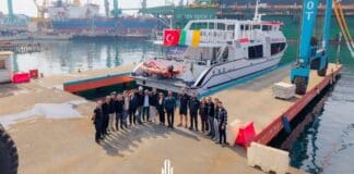 Nova Shipyard has successfully launched Inis Oirr Express, the second passenger vessel built by the shipyard for Irish ferry operator Doolin Ferry Co.