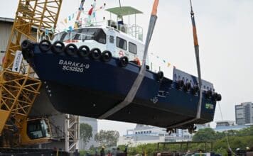 Pinnacle Marine (Singapore) Pte Ltd has launched BARAKA-9, a new B100-compatible aluminium utility boat built for Trans Wave Marine Services, marking the operator’s first move into harbour craft capable of running entirely on biodiesel.